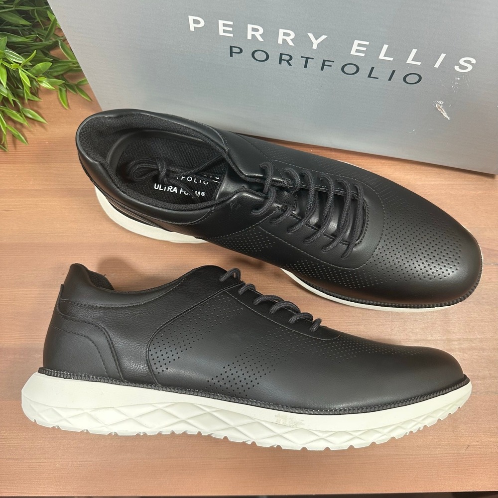 Perry Ellis Portfolio Men's‎ Casual Black Shoes Size 11